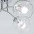 Plafon chromowany szklany 4-punktowy 8084/4 z serii ELBA - Lampy Elem
